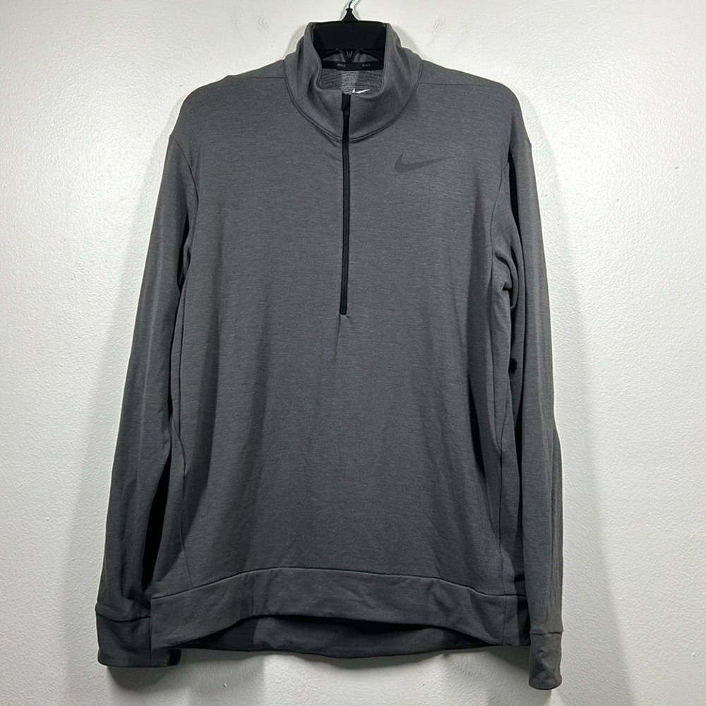 Nike Men's Training Half Zip Jacket Gray Size Medium 885412-038 Pullover Stretch